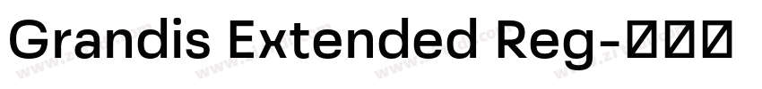 Grandis Extended Reg字体转换